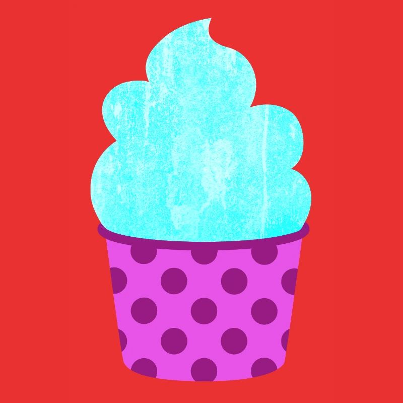Eis Eiscreme Eiskrem Dots Punkte Softeis Sommer
