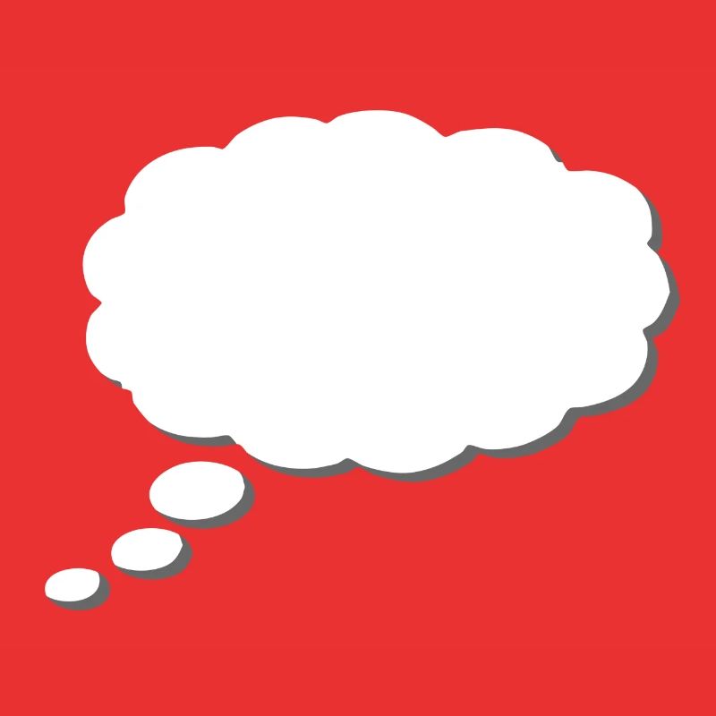 Nuage de pensée, Thinkbubble. Pour personnaliser
