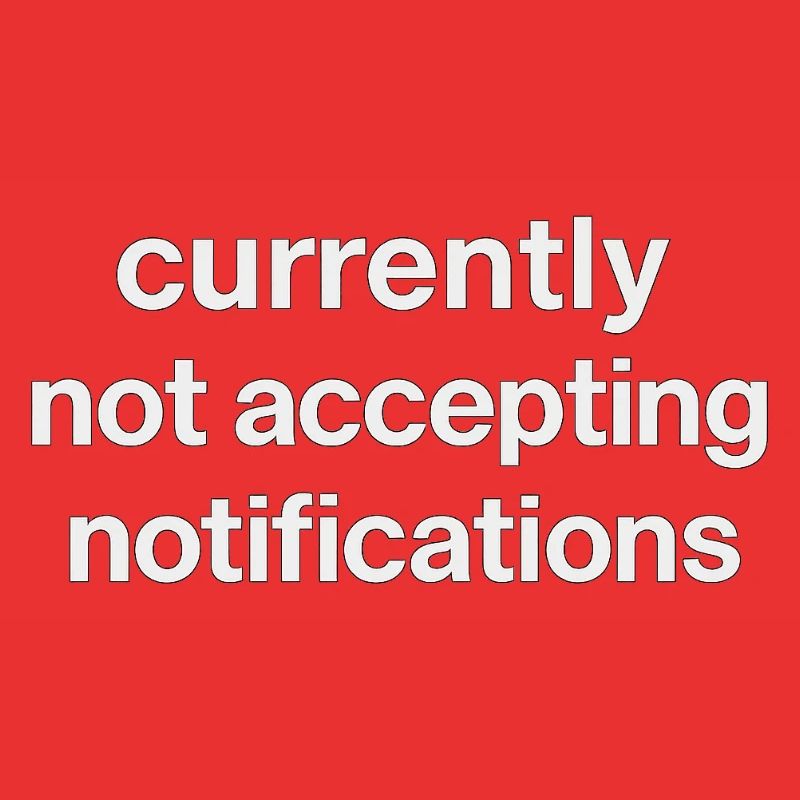 n’accepte actuellement pas les notifications
