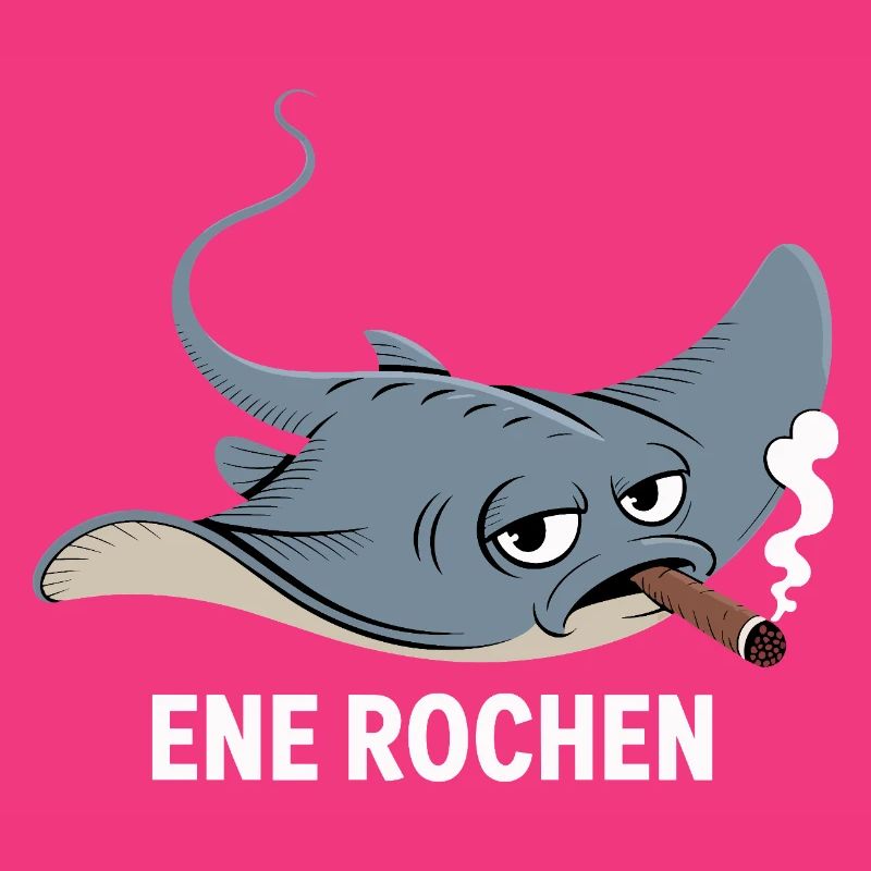 Ene Rochen Raucher Spruch Zigarette Kippe Rauchen