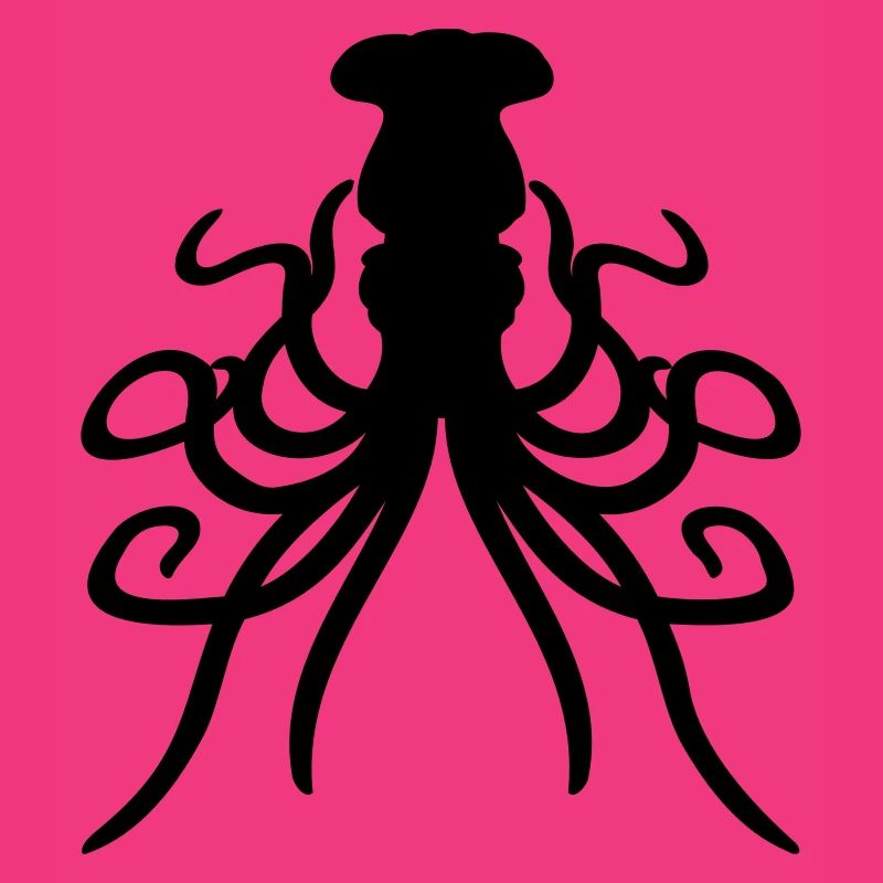 Octopus Octopus Octopus Squid Cephalopod Silhouette
