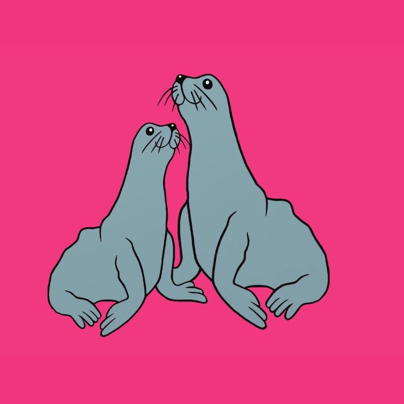 Illustration de phoque ludique