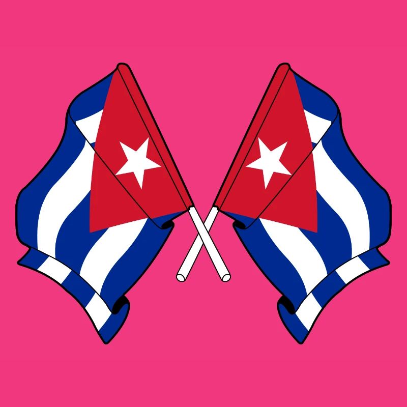 Deux drapeaux de Cuba