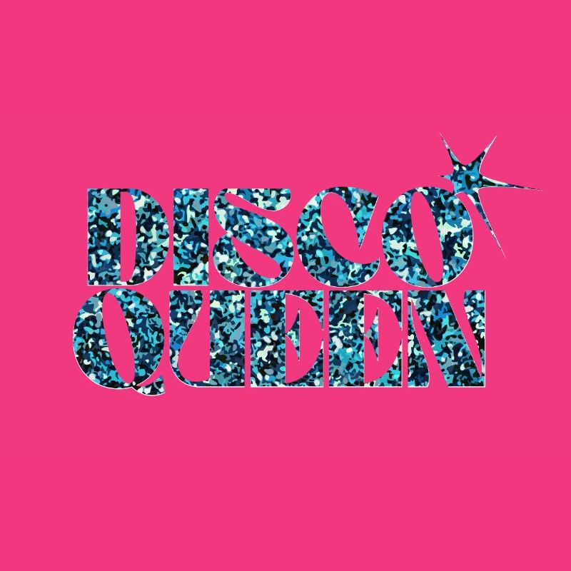 Disco Glitter Bubble Grafikdesign