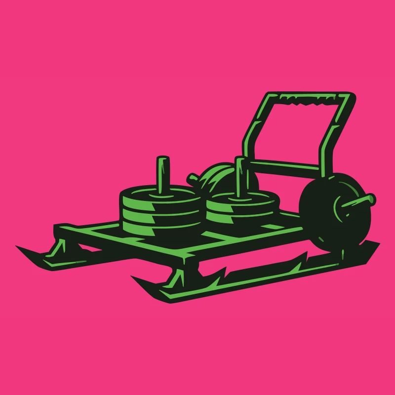 Weight Sled Prowler Vector