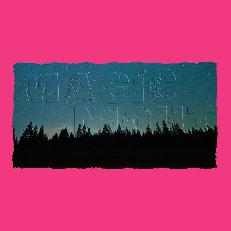 Magic Night | Nachthimmel mit Wald (2. Upload)