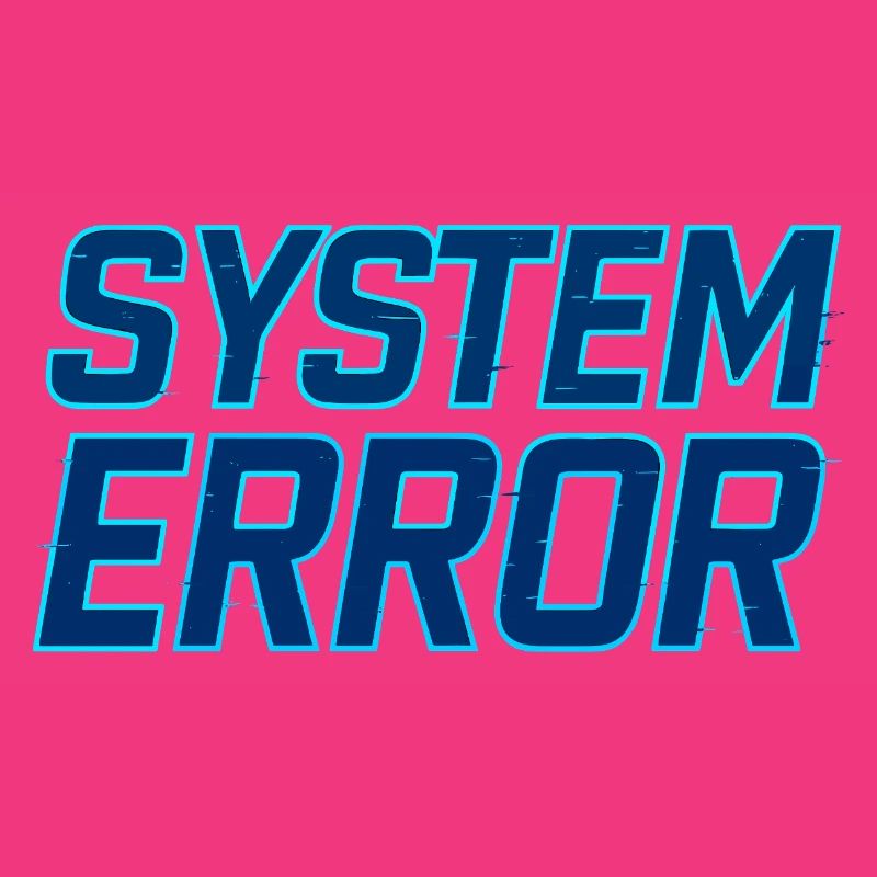 System Error Glitch Design