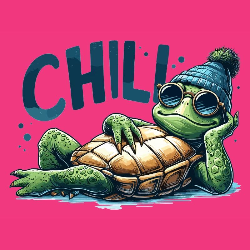 Chill Toad Turtle Cool Chill Gift