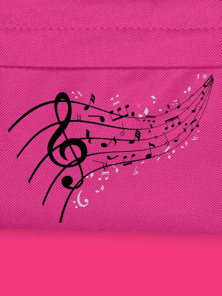 Black night with music knot