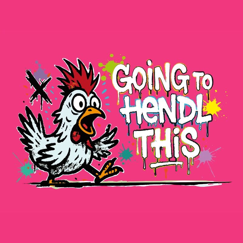 Going to Hendl This Graffiti Denglisch Spruch