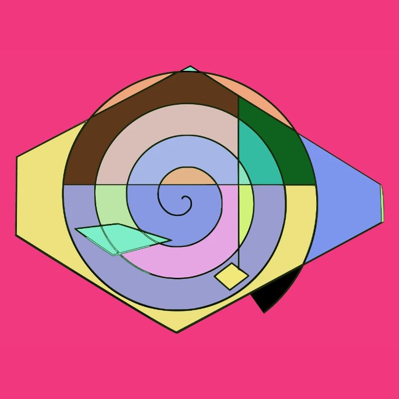 Spirale Farbspaß Geometrie
