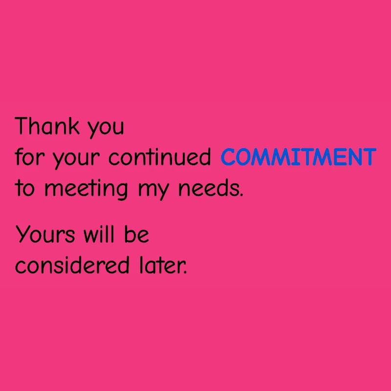 Baby Performance Review - Commitment