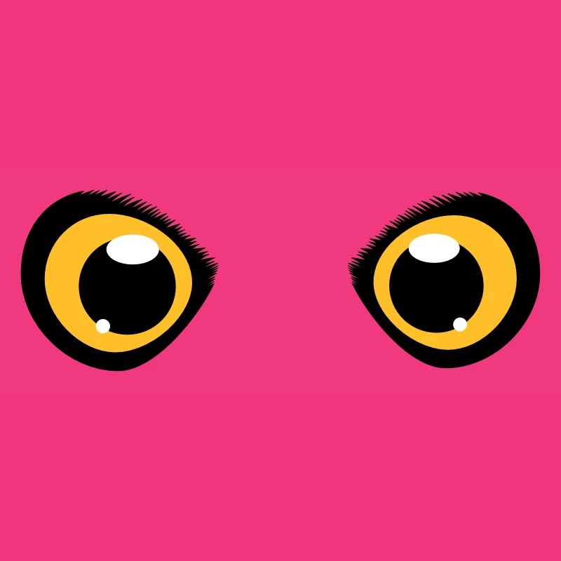 zwei leuchtende Augen einer Eule