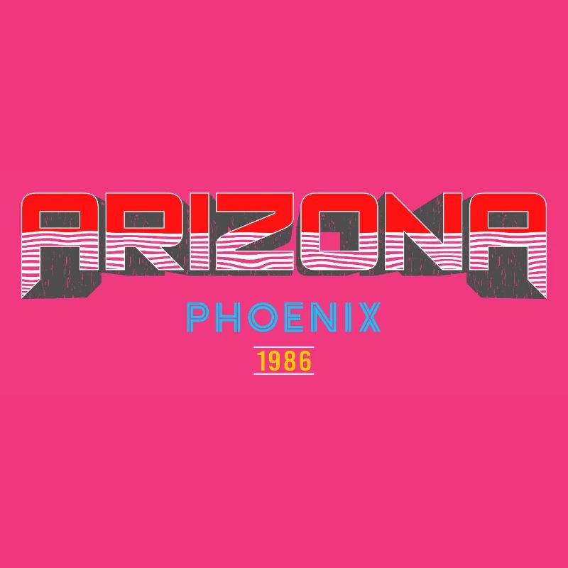 Arizona Phoenix 1986 Conception graphique