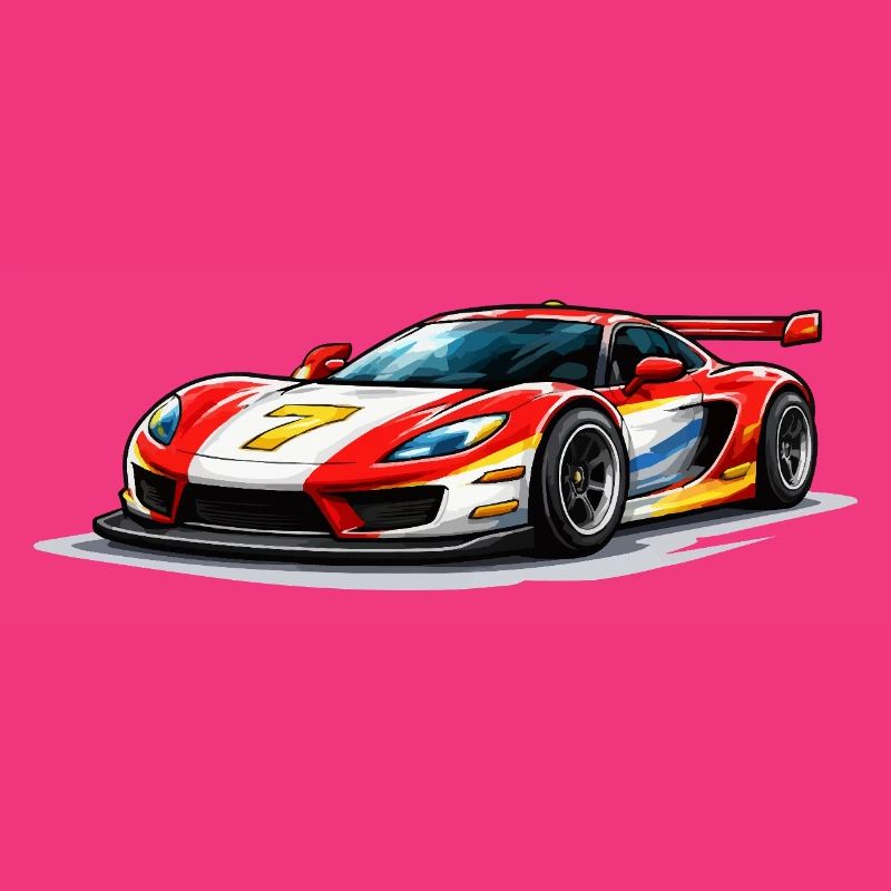 Graphismes de voitures de course de style vitesse