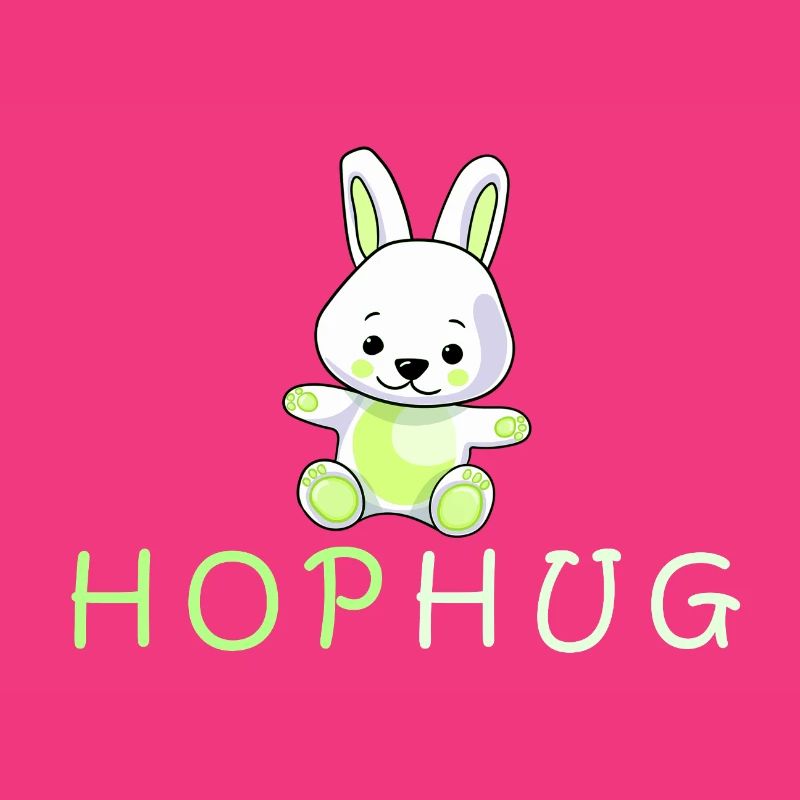 conception de baiser de main de lapin aimant
