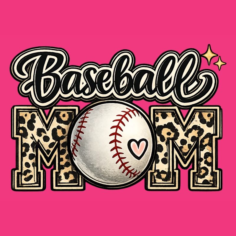 Baseball-Mama-Leopard-Hemd-Geschenk zum Muttertag