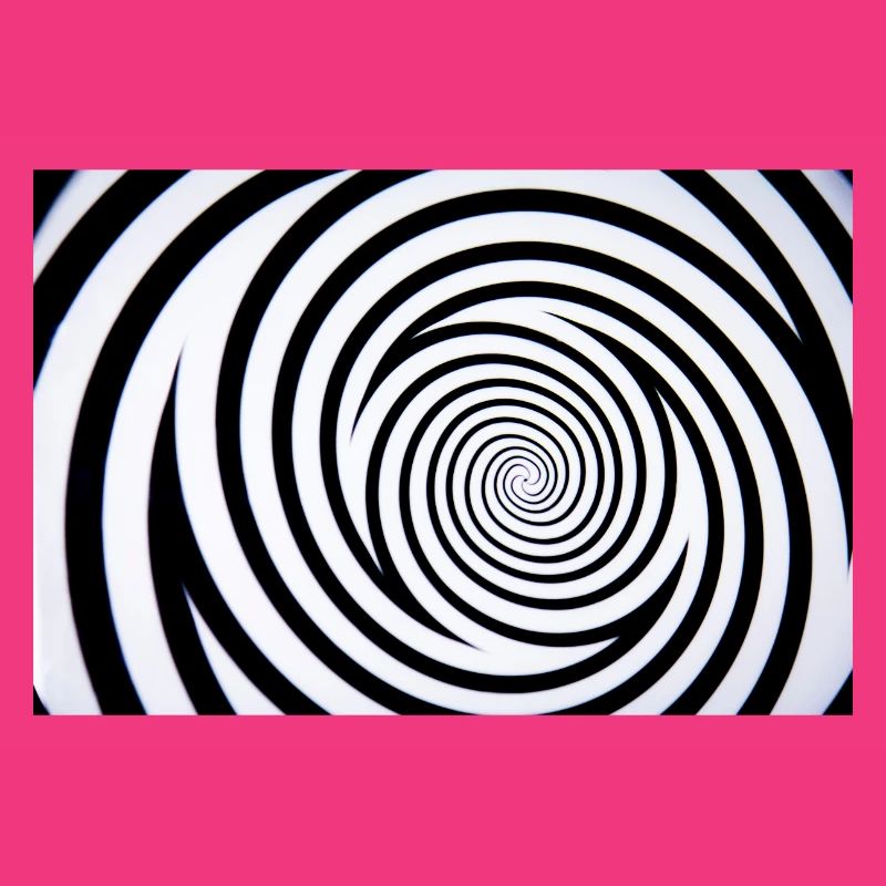 Hypnotisches Spiralmonochrom