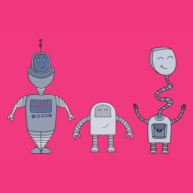 Three Adorable Robots