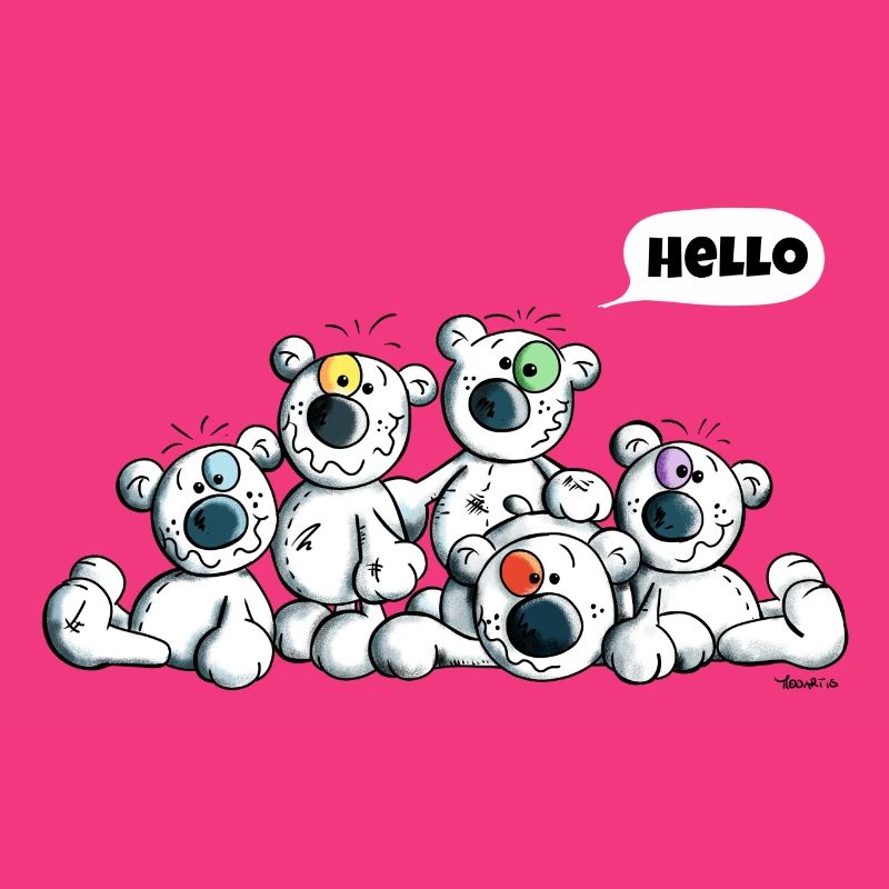 Hello Teddys - Polar Bear - Bears - Comic
