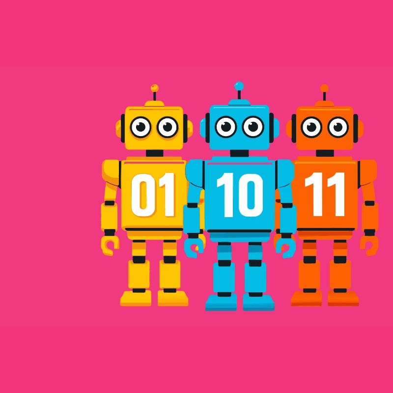 Robot 01 10 11 – Binary Sci-Fi Design