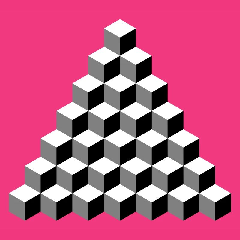 Isometric Cube Pyramid