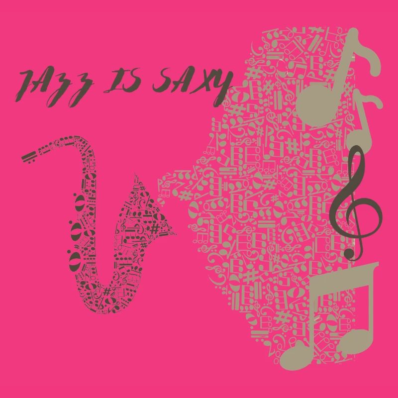 Conception de saxophone musical en notes