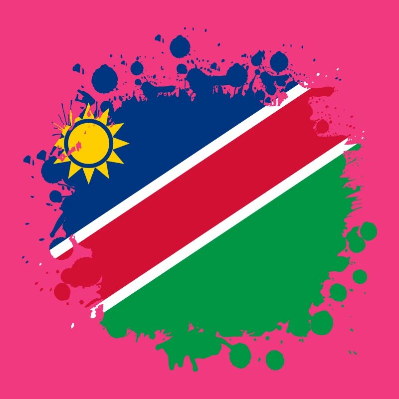 Namibia flags blob design