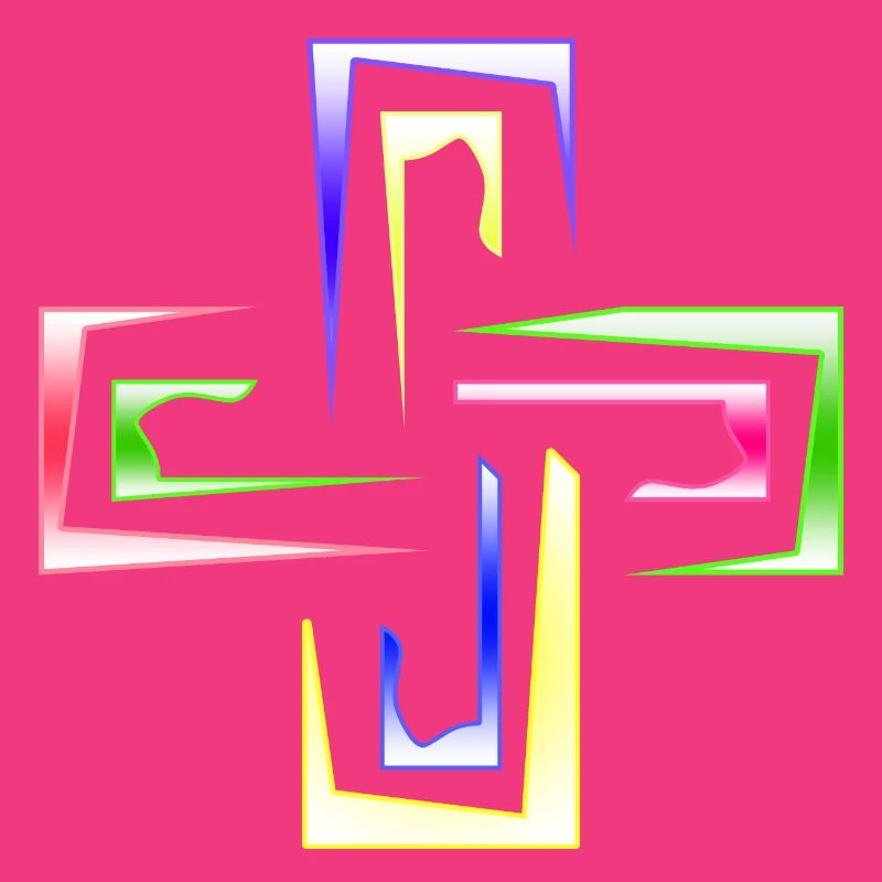 Neon Prism Frames abstraktes Logo