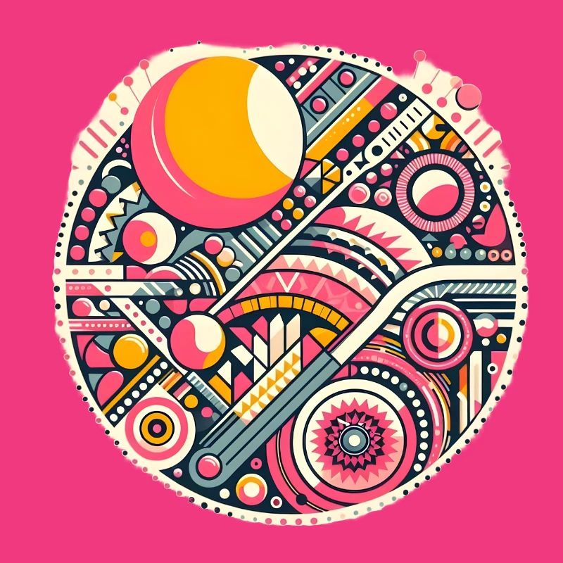 Neon Geometry — Orbit Bloom