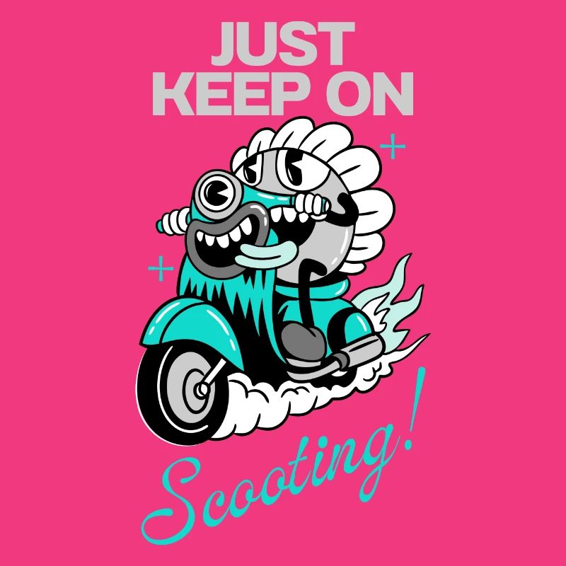 Just Keep On Scooting – Comic Scooter Fun