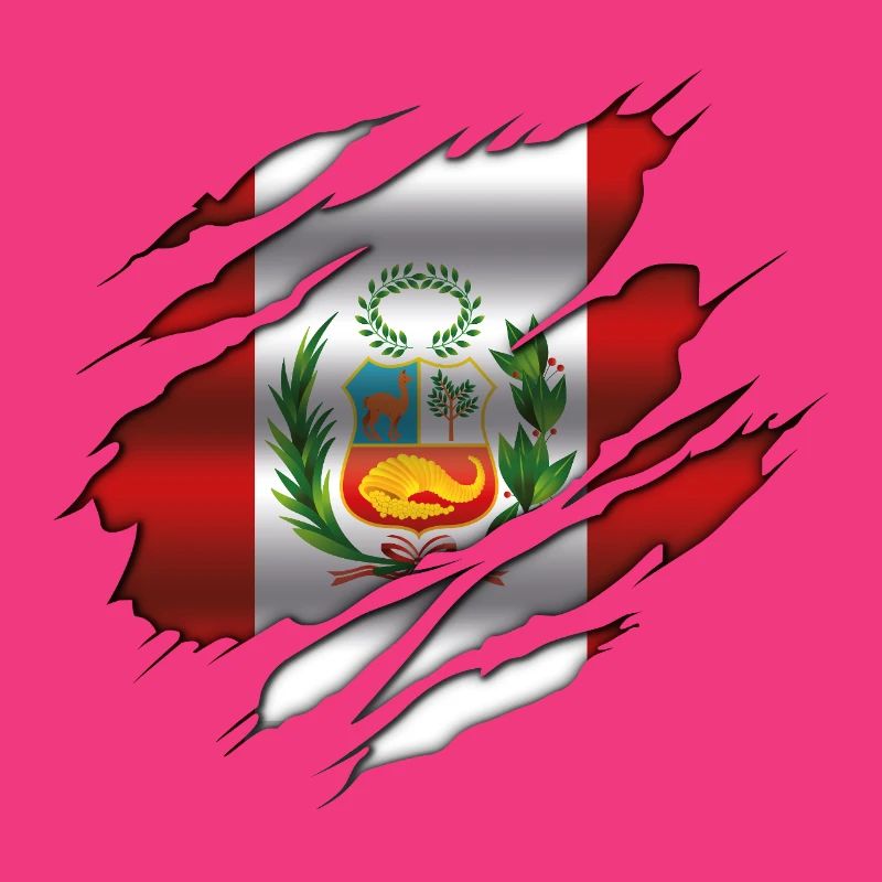 Drapeau du Pérou - Drapeau déchiré