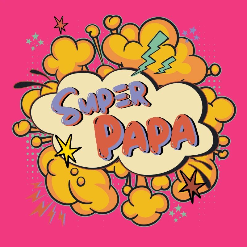 Super Dad Comic Explosion
