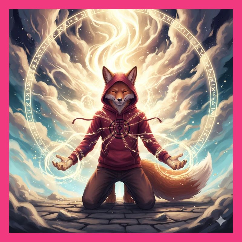 Fox in the Magic Circle Sweat à capuche