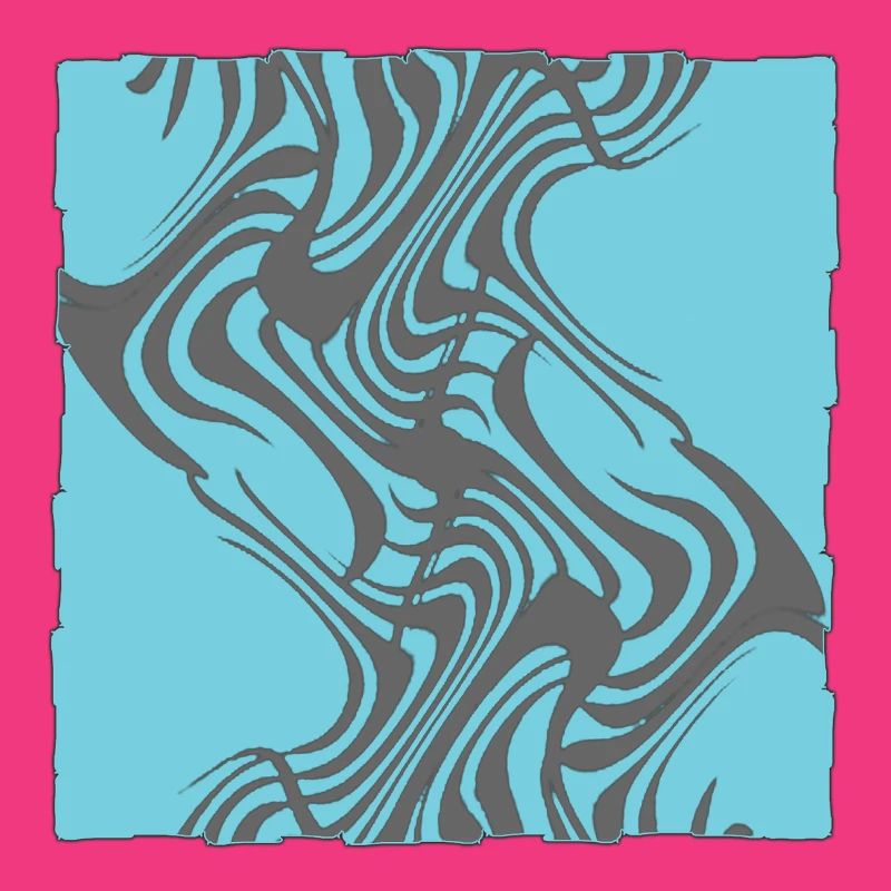 Zebra Pattern Cyan