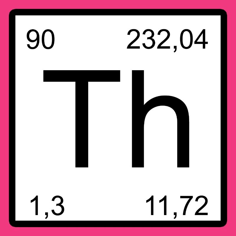 Th Thorium Element Icon Artwork