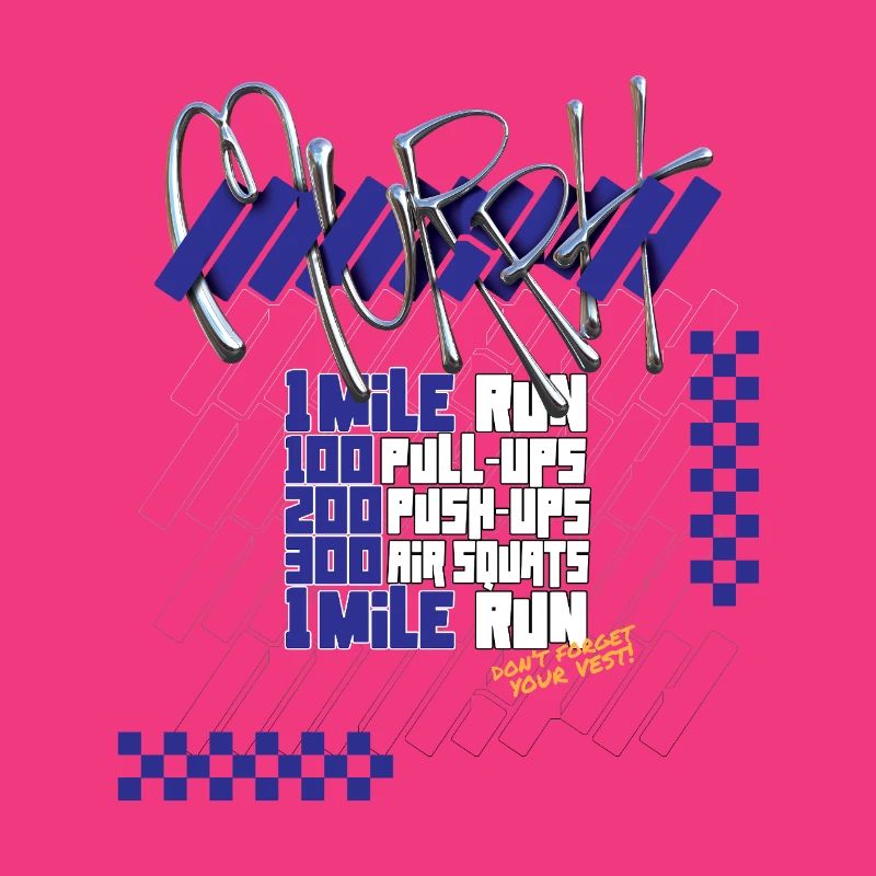 Murph Hero WOD CrossTraining light graphic version