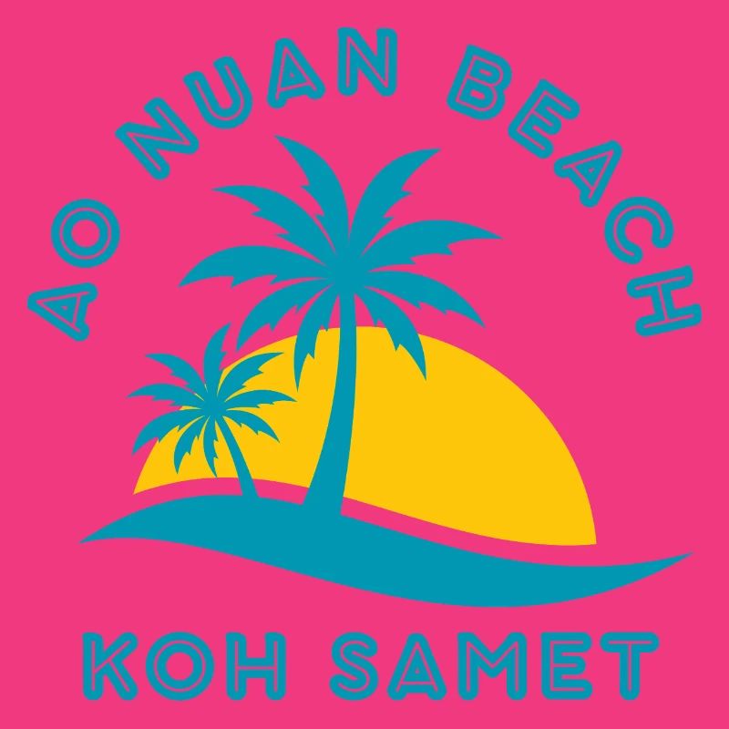 Coucher de soleil de Koh Samet Palm Beach