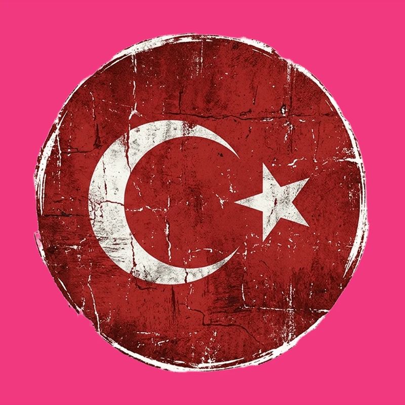 Conception du cercle du drapeau turc