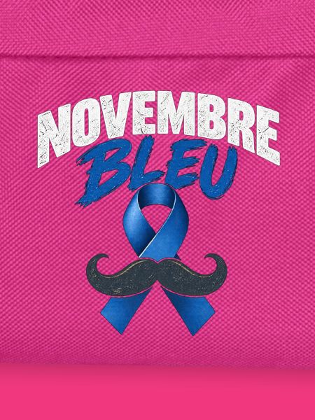 November Blauer Schnurrbart