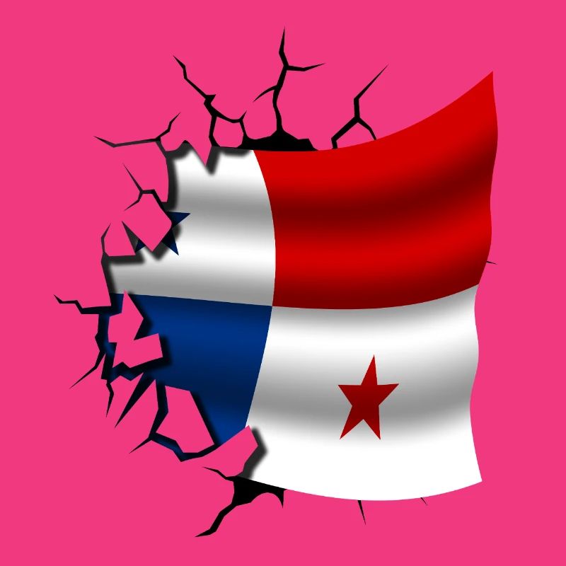 Drapeau du Panama - Panama - Drapeau Broken Design