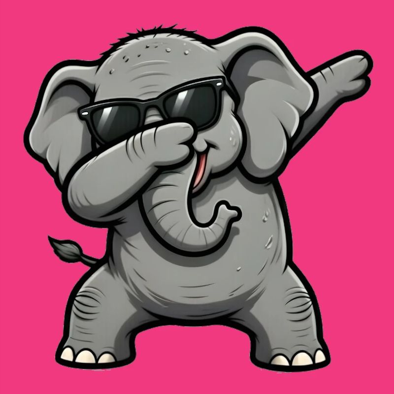 Dabbing Elephant