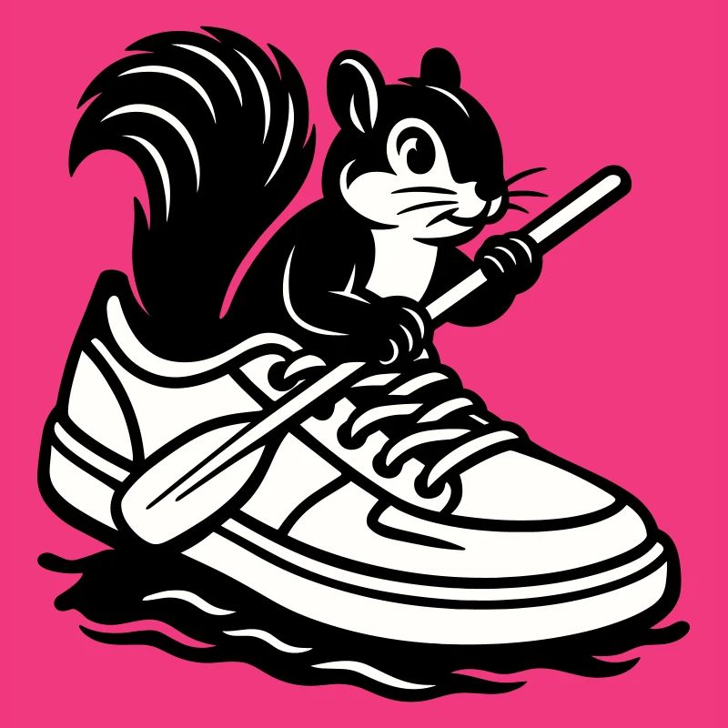 Eichhörnchen im Sneaker!