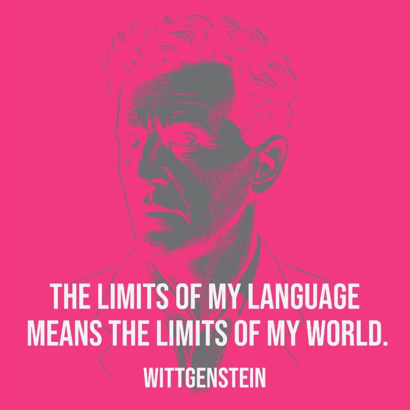 Wittgenstein-Zitat: Language Limits Design