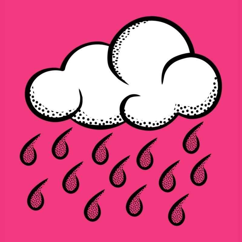 Cloud Pop Art Halftone
