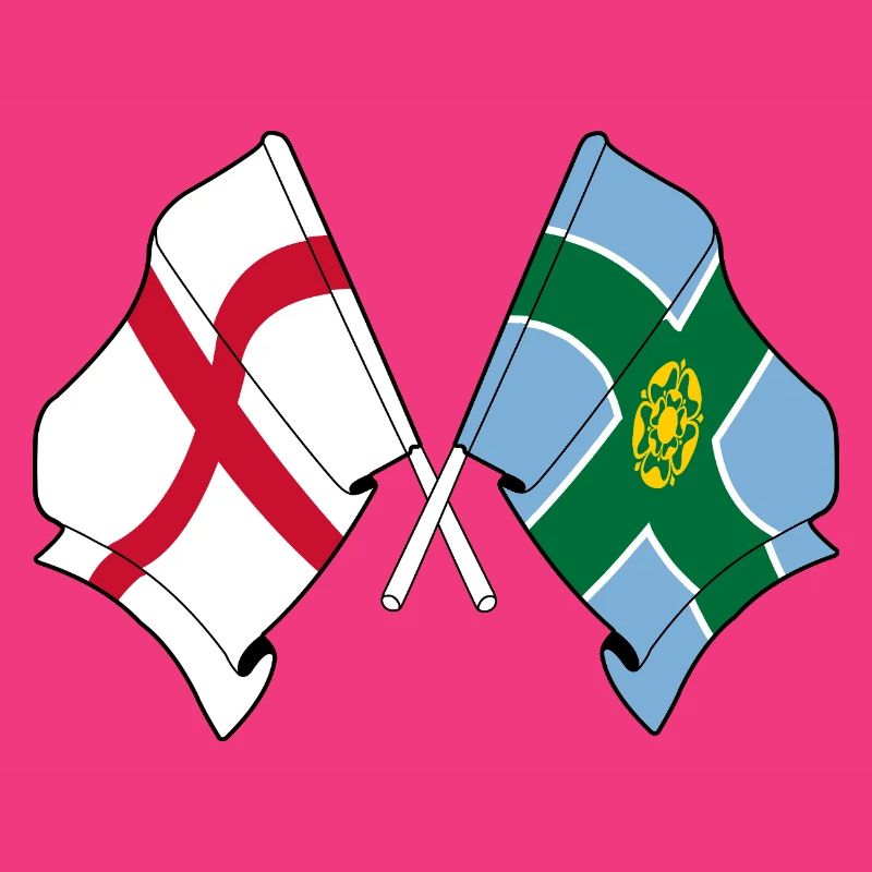 Drapeaux Derbyshire x Angleterre