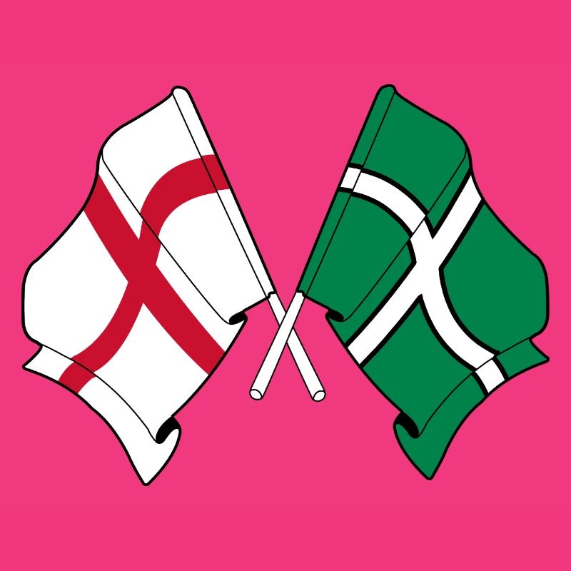 Devon & England Crossed