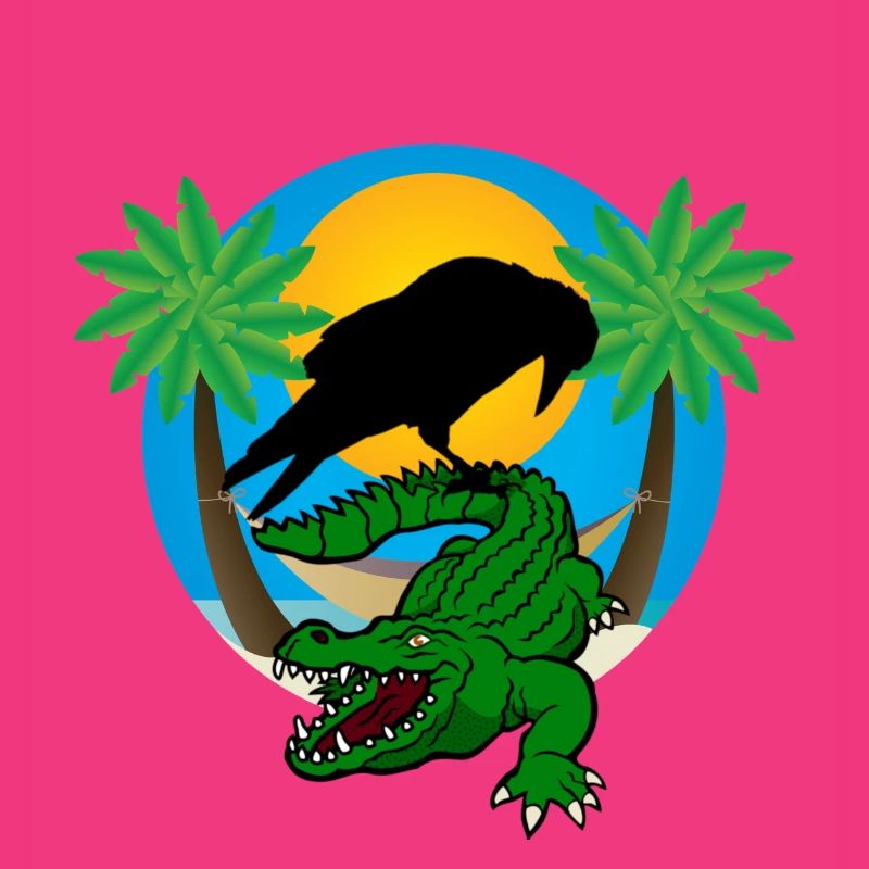 Plastic palm trees