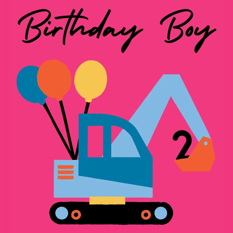 Bagger mit Ballons