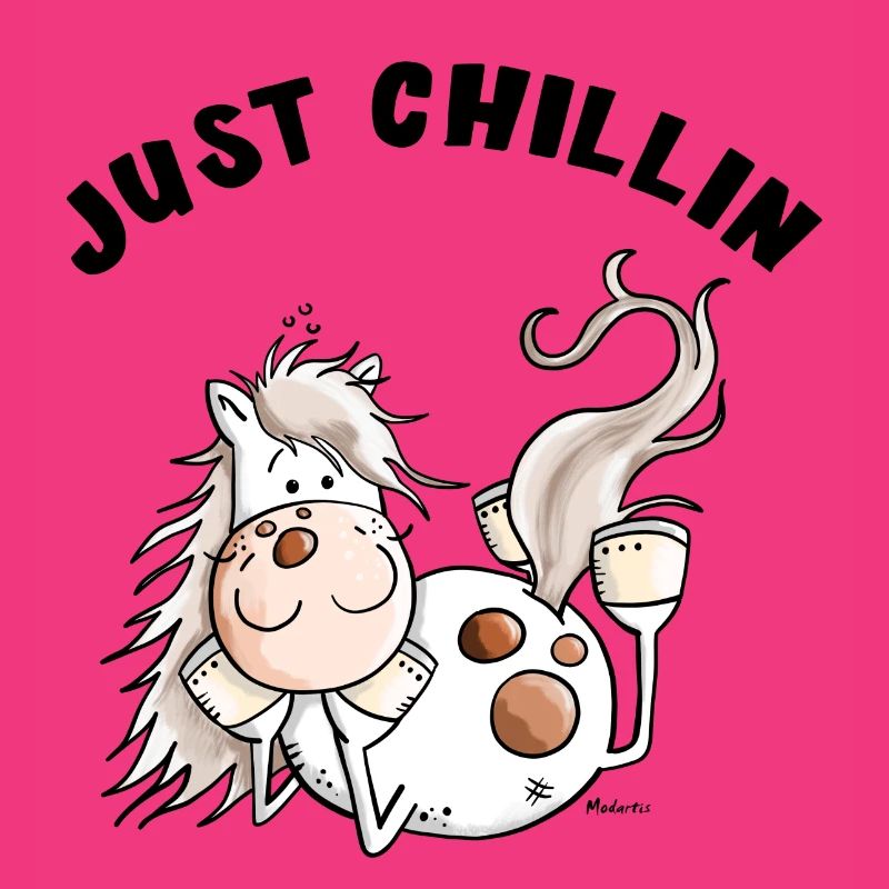 Chillendes Pferd - Comic - Pferde - Geschenk